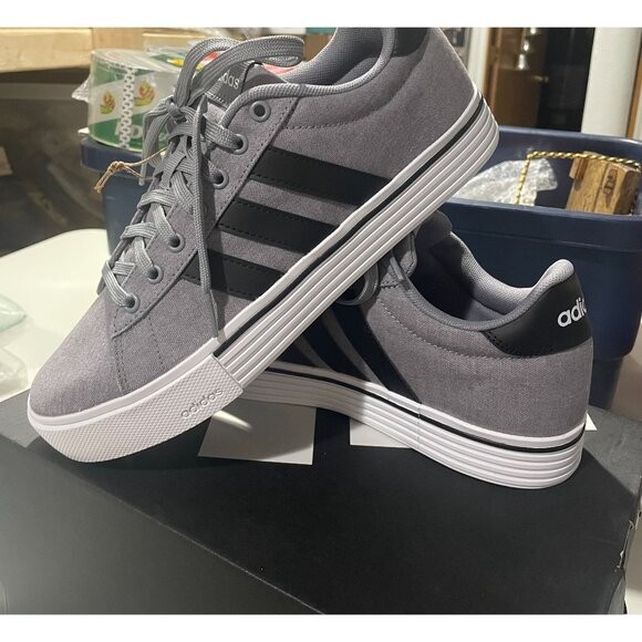 Adidas Daily 4.0 Men’s Athletic Shoe Grey Sneakers Trainers Footwear - Picture 4 of 16